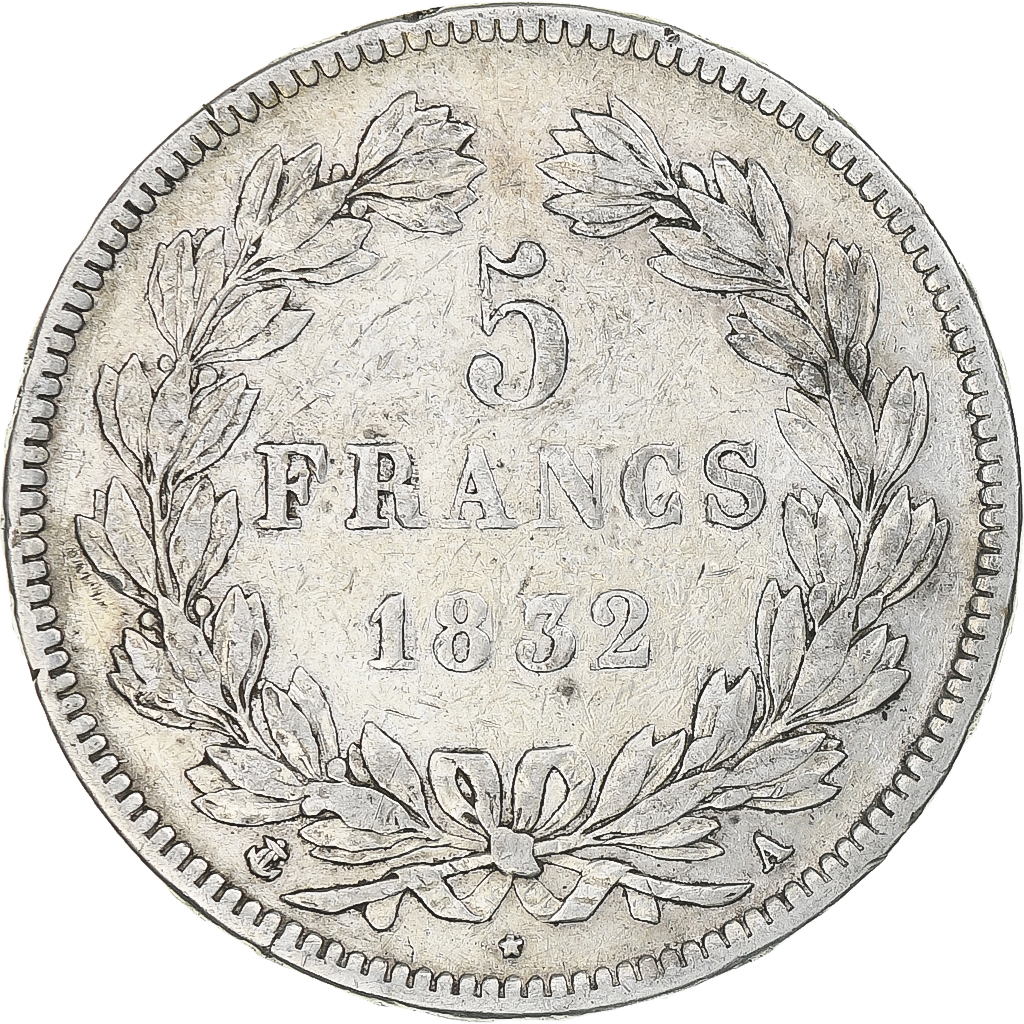 France, Louis-Philippe, 5 Francs, 1832, Paris, , Silver, KM:749.1