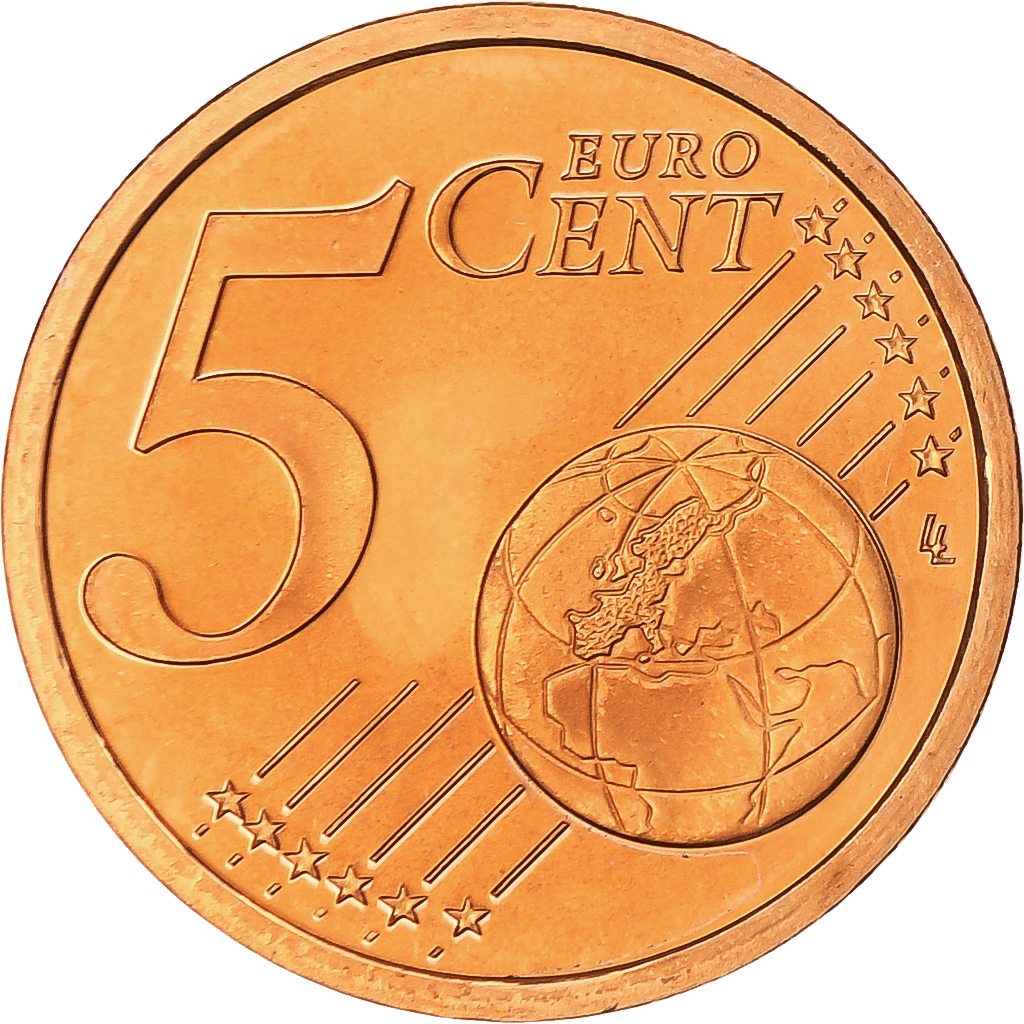 Frankreich, 5 Euro Cent, 2003, Paris, Proof / BE, STGL, Coppered Steel
