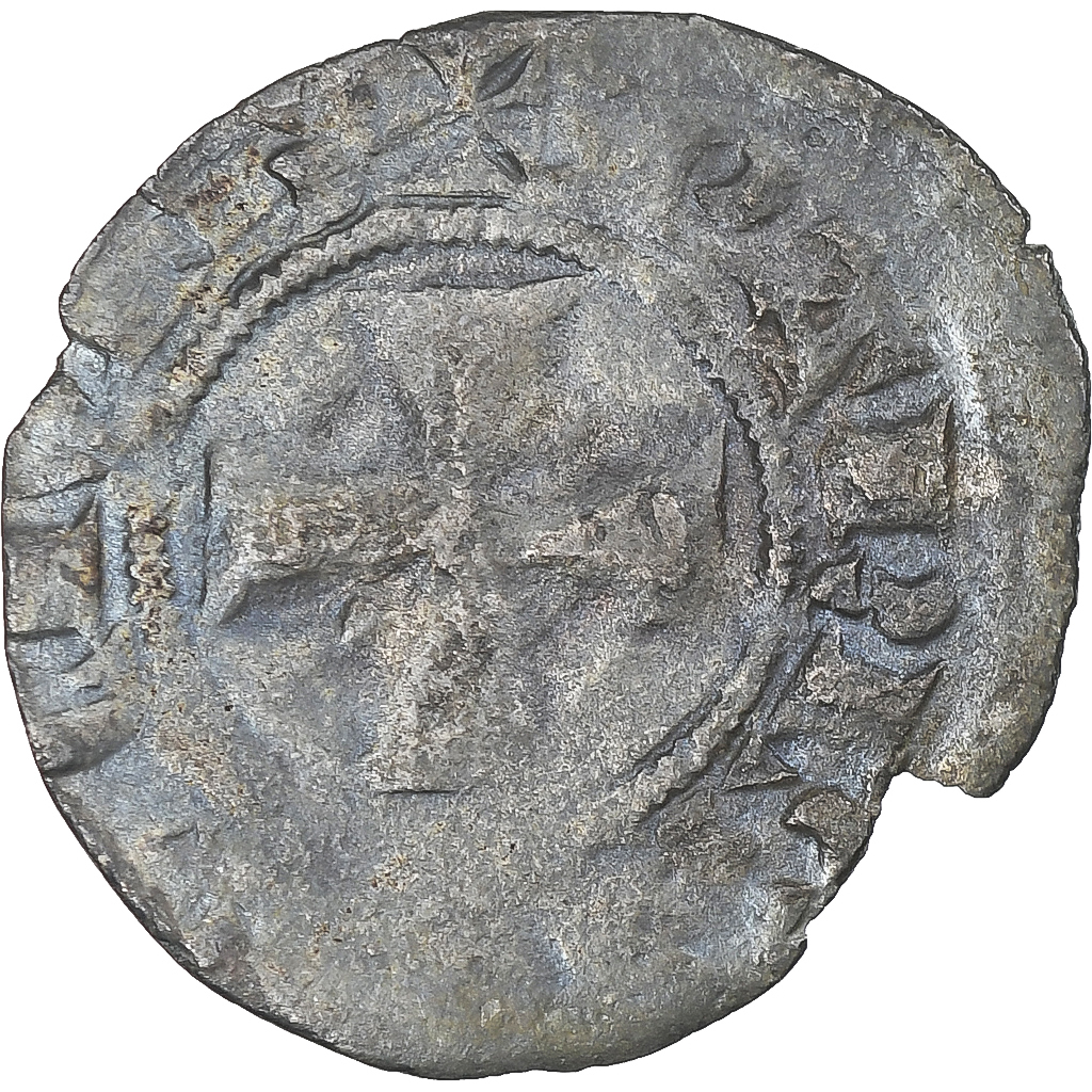 France, Philippe VI, Denier Parisis, 1348-1350, , Billon, Duplessy:277