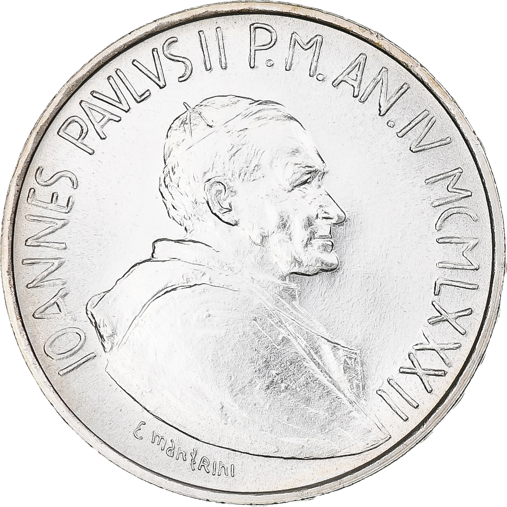 Vatican, John Paul II, 1000 Lire, 1982, Rome, , Silver, KM:167