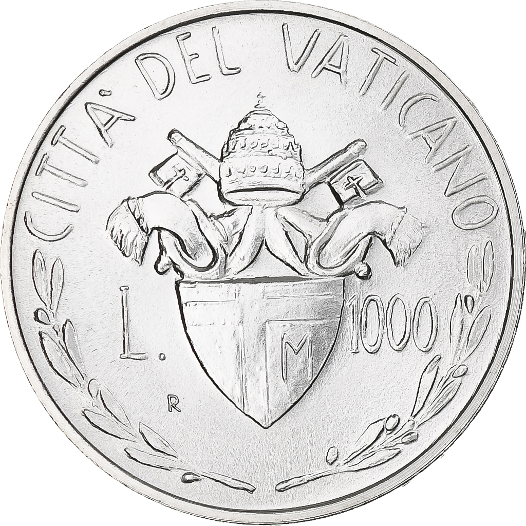 Vatican, John Paul II, 1000 Lire, 1982, Rome, , Silver, KM:167