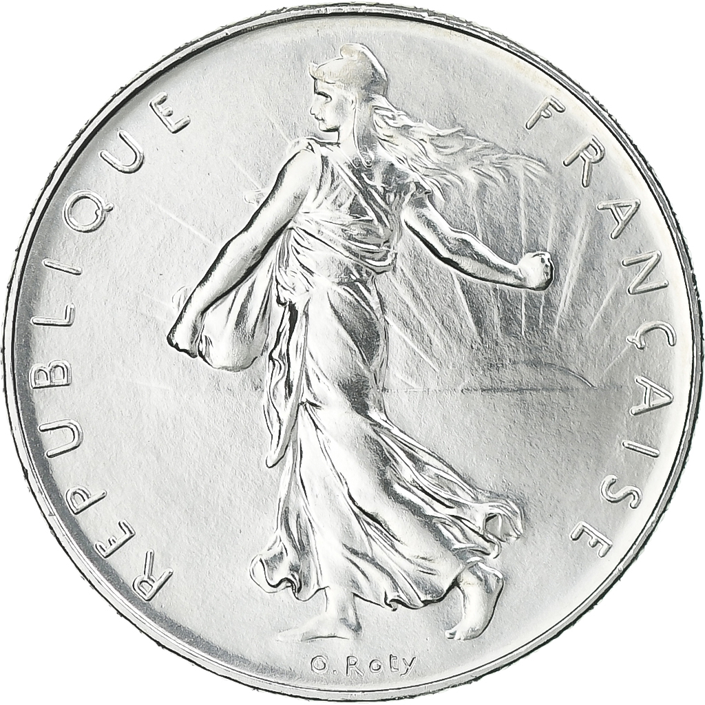 France, Semeuse, Franc, 1974, Paris, série FDC, , Nickel, KM:925.1