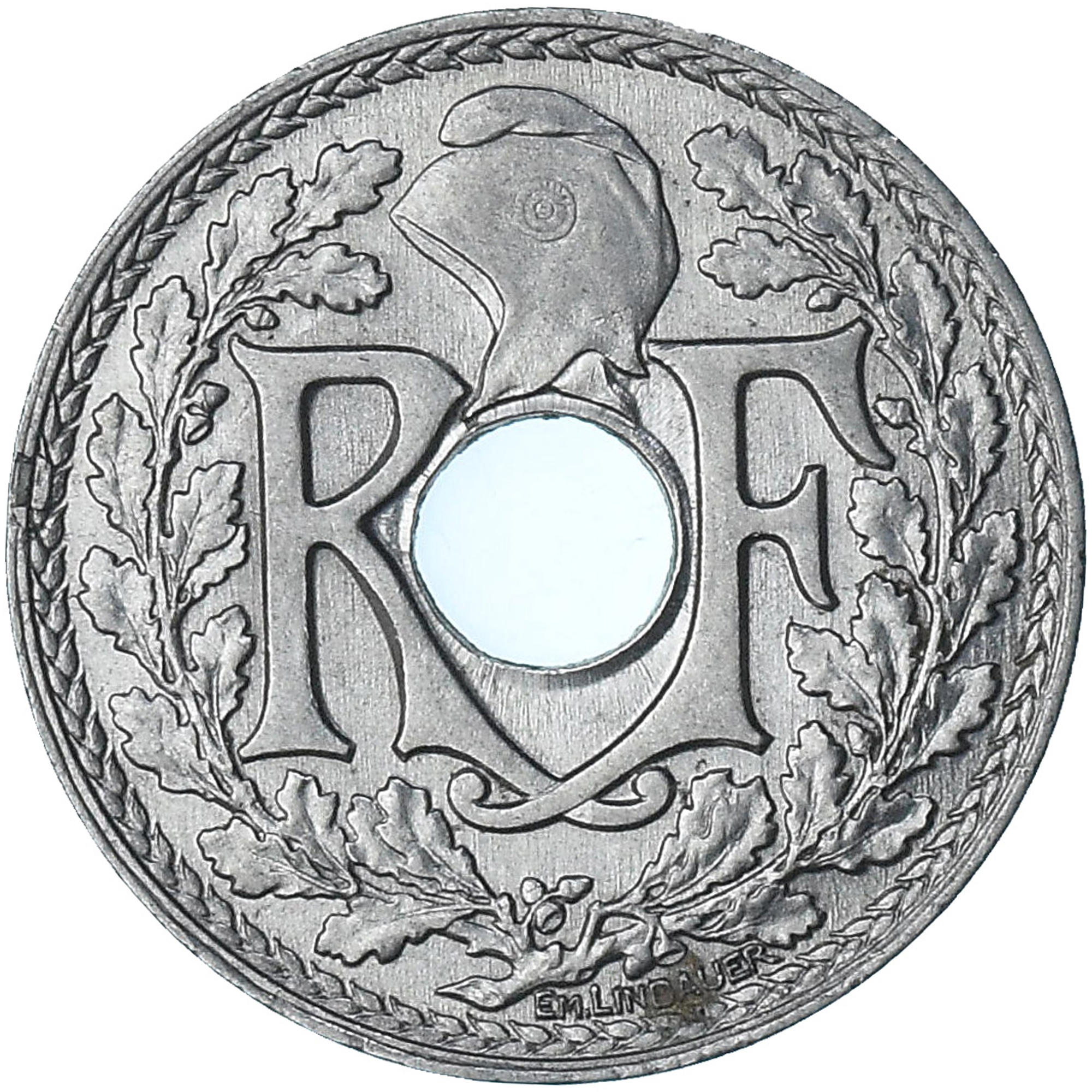 France, Lindauer, 25 Centimes, 1916, Paris, Souligné, , Nickel