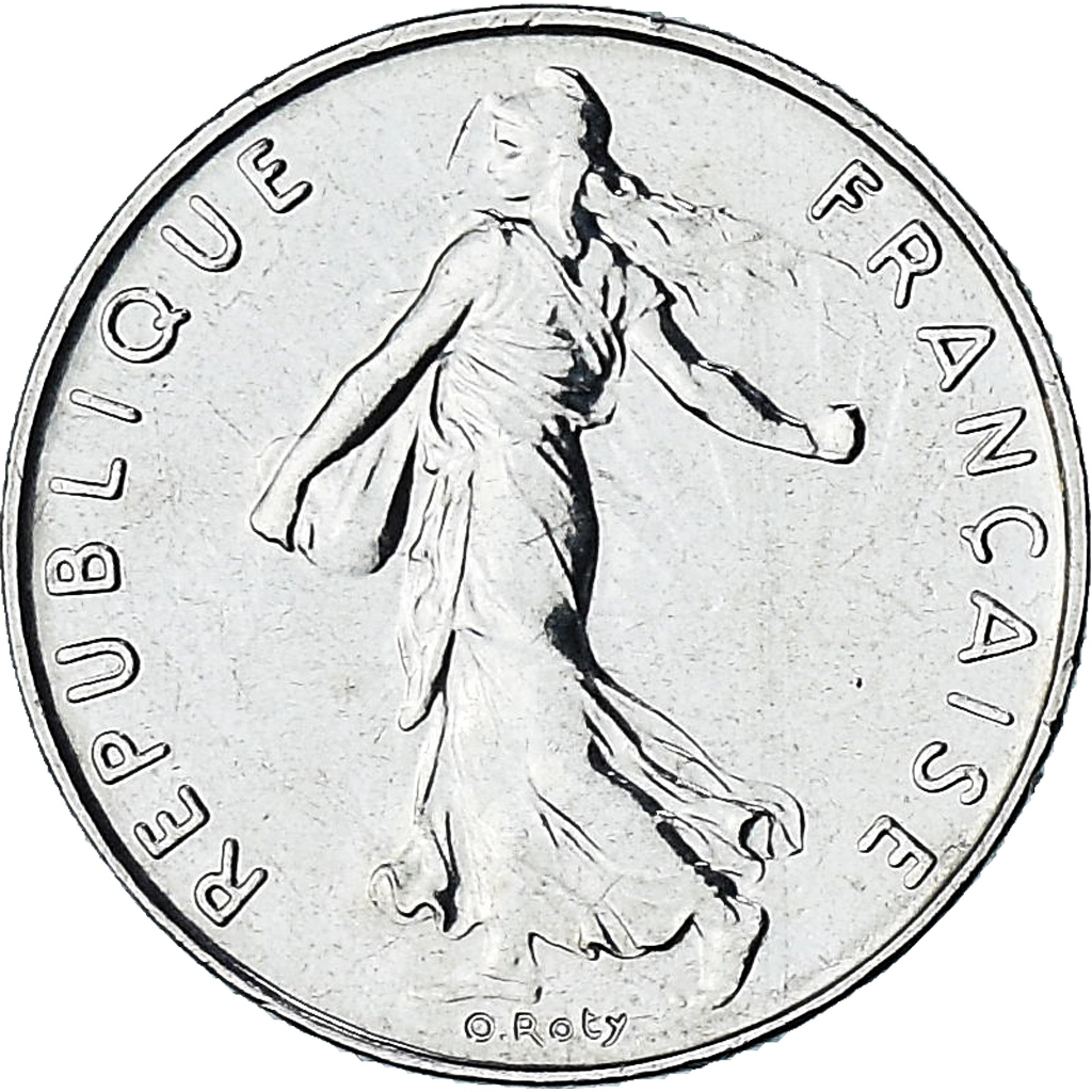 France, Semeuse, 1/2 Franc, 2001, Paris, Série FDC.BU, , Nickel