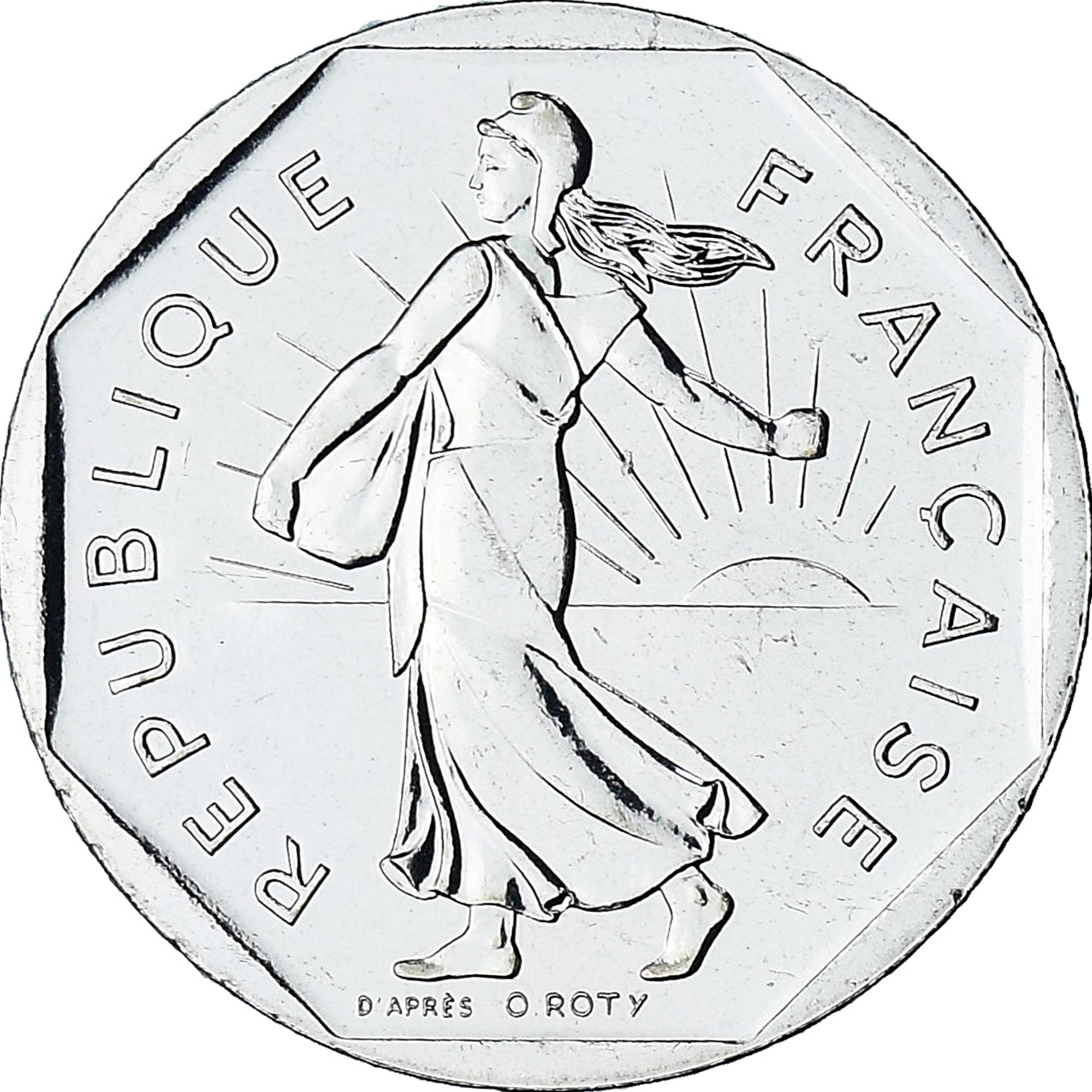France, Semeuse, 2 Francs, 2001, Paris, Série FDC.BU, , Nickel