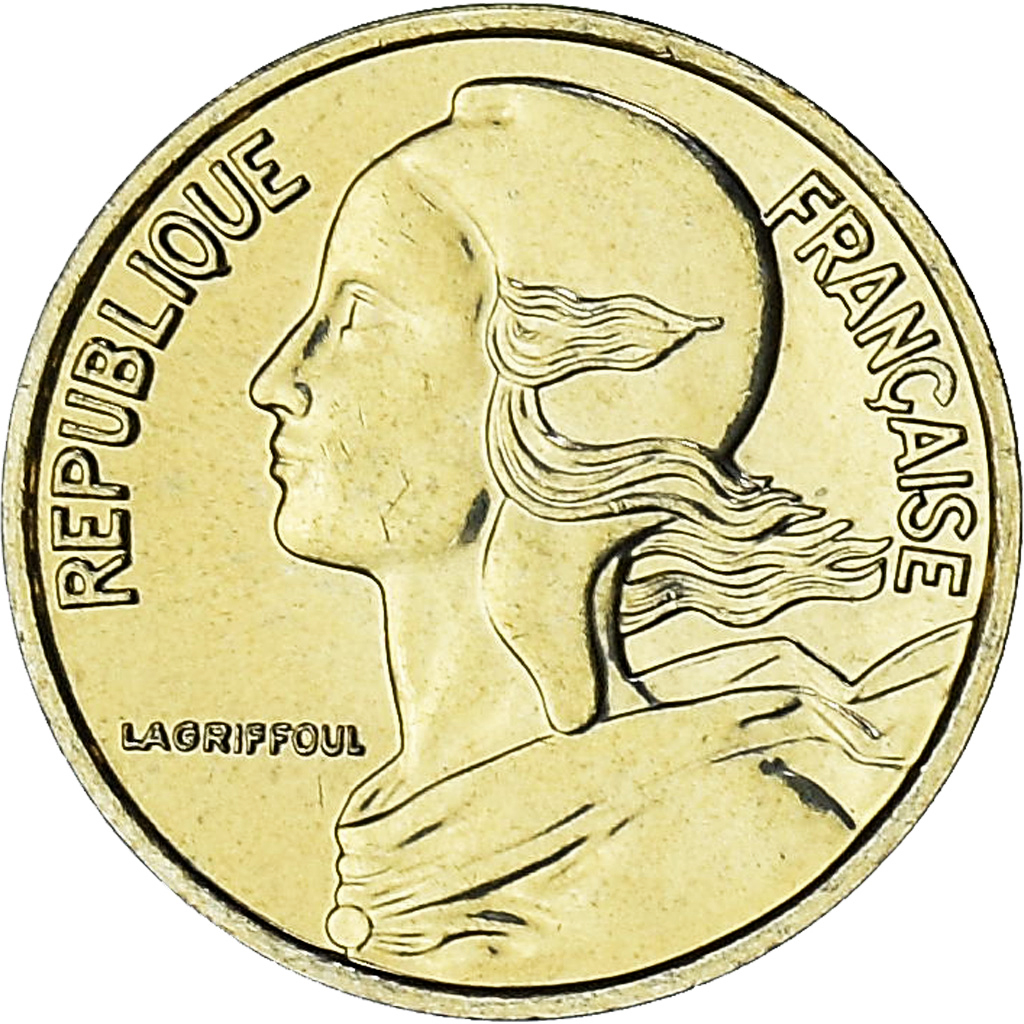 France, Marianne, 5 Centimes, 2001, Paris, Série FDC.BU, 