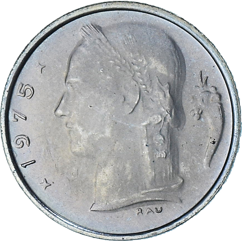 Belgium, Baudouin I, Cérès, Franc, 1975, MS, Copper-nickel, KM:143.1