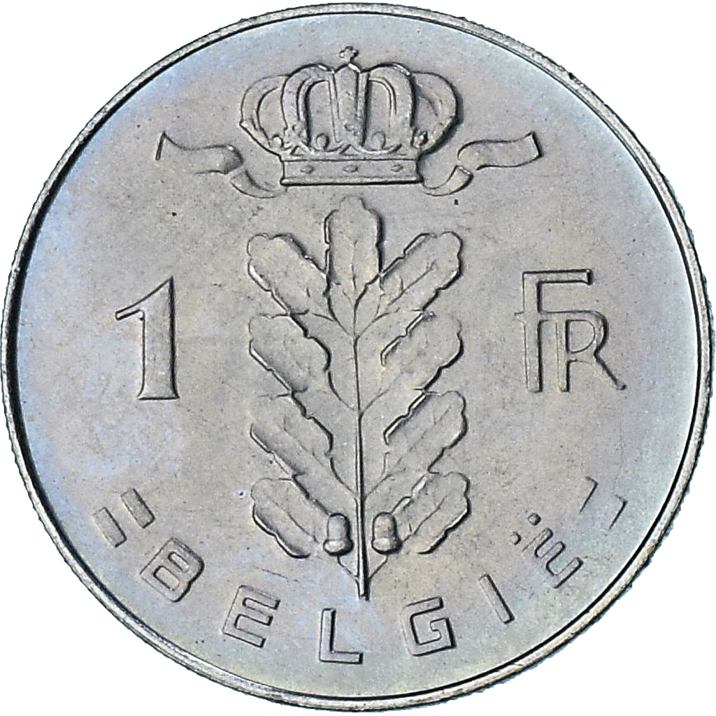 Belgium, Baudouin I, Cérès, Franc, 1975, MS, Copper-nickel, KM:143.1
