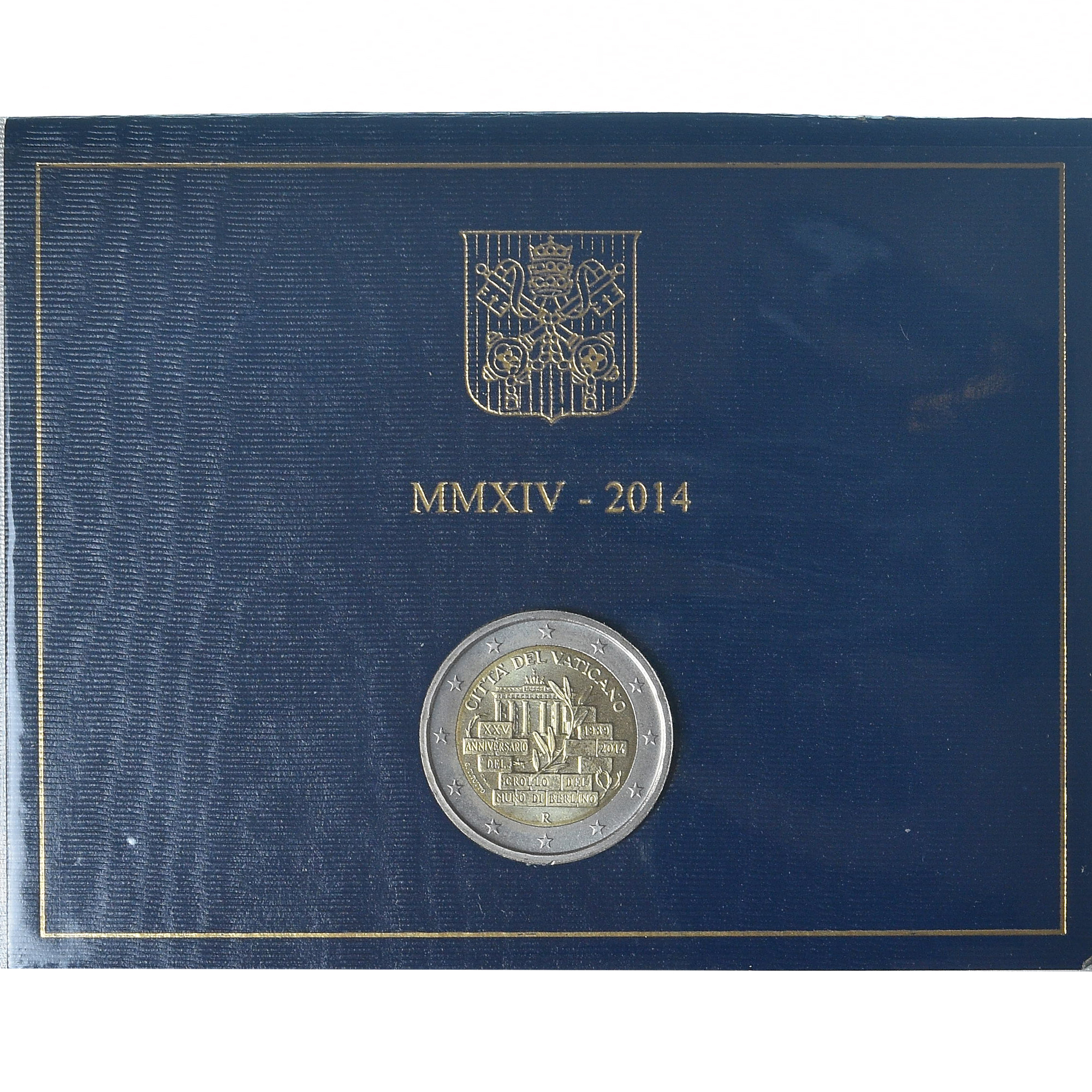 Vatican, Pape François, 2 Euro, 25ème anniversaire de la chute du mur, 2014