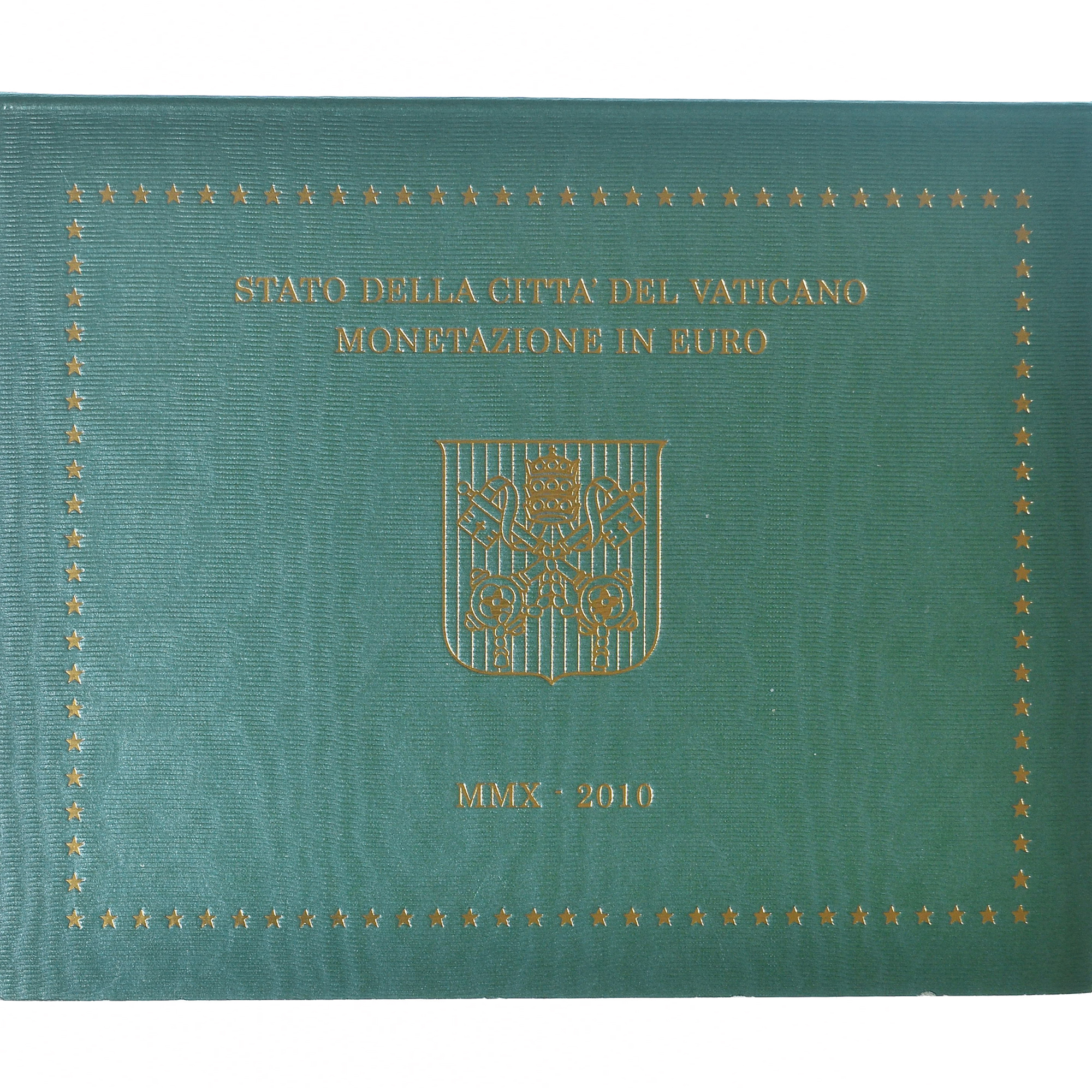 Vatikan, Pape Benoit XVI, Set 1 ct. - 2 Euro, 2010, Rome, STGL