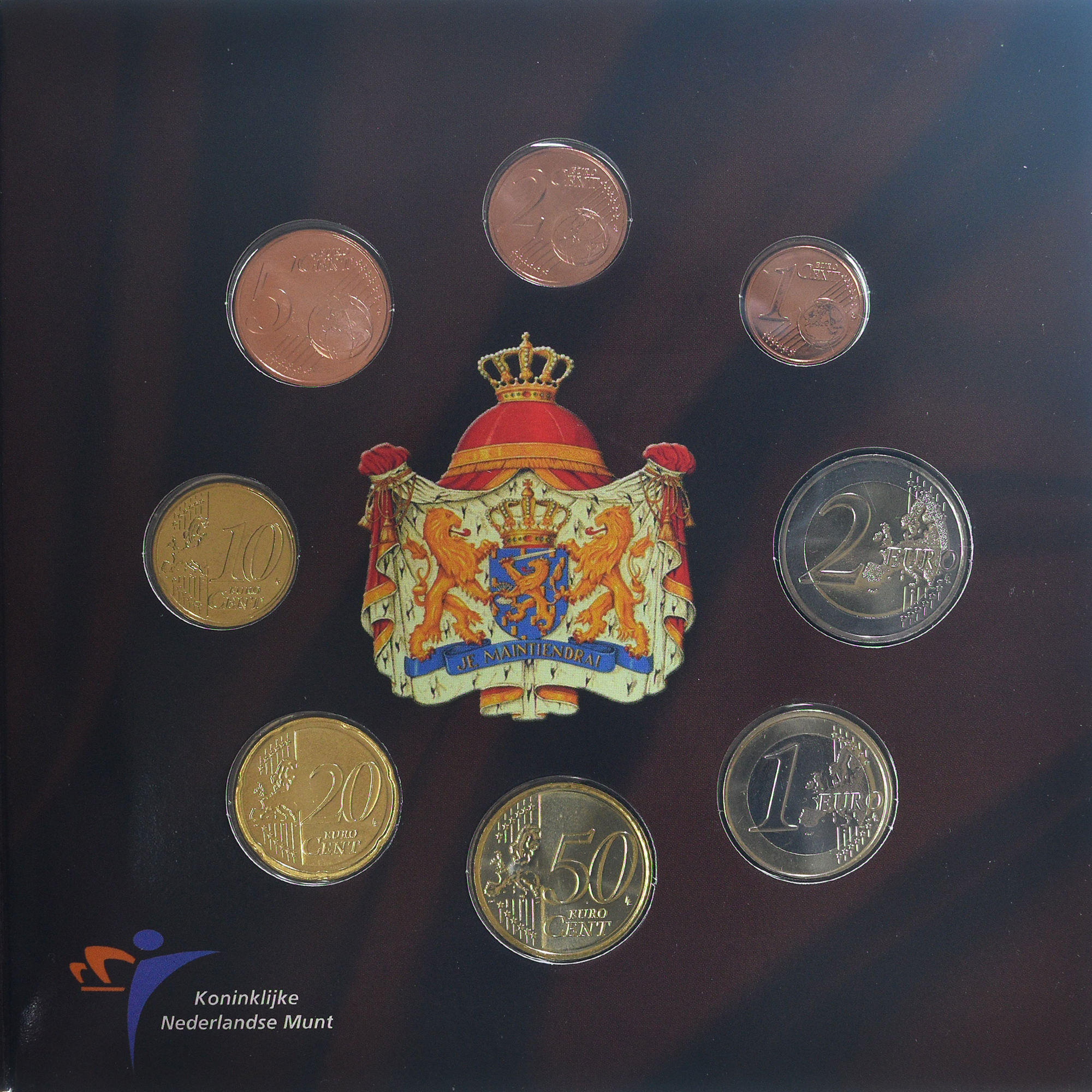 Benelux, 3x 1 ct. - 2€ + Token, euro set, 2009, FDC, STGL