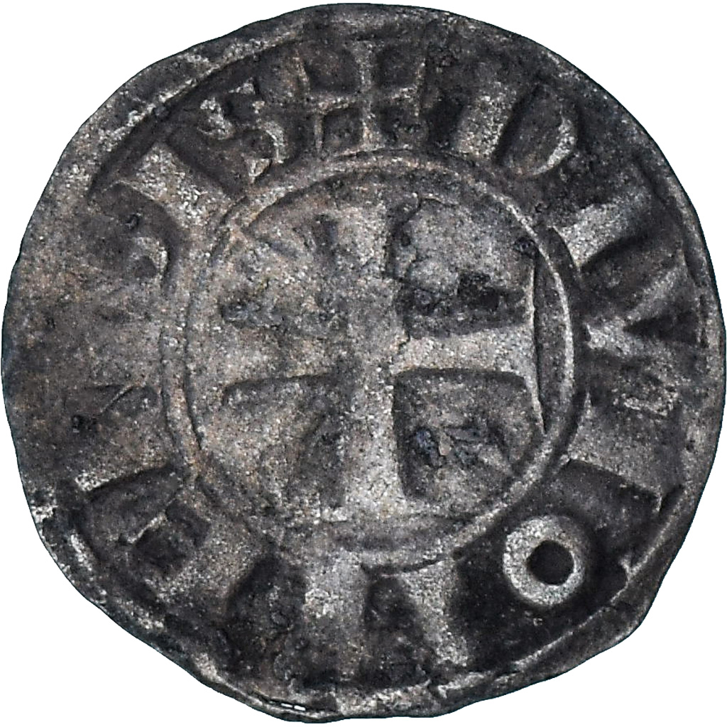 France, Duché de Bourgogne, Eudes II, Denier, 1143-1162, Dijon, 