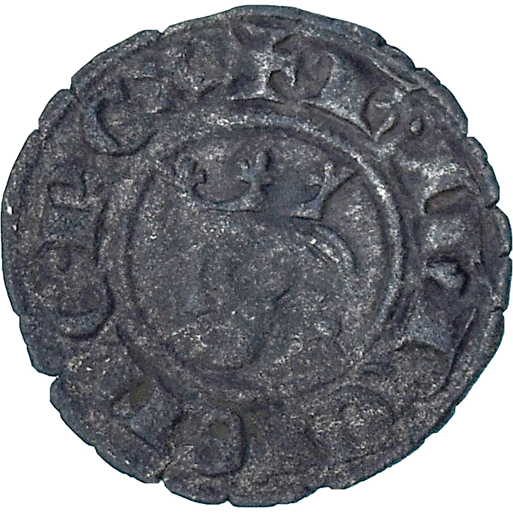 France, Comté d'Anjou, Charles I d'Anjou, Obole coronat, 1245-1285, Saint