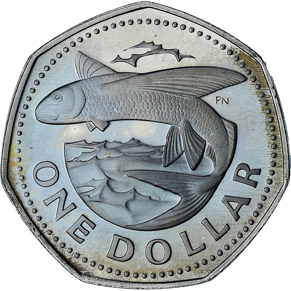 Barbados, Dollar, 1975, Proof, , Cupronickel, KM:14.1