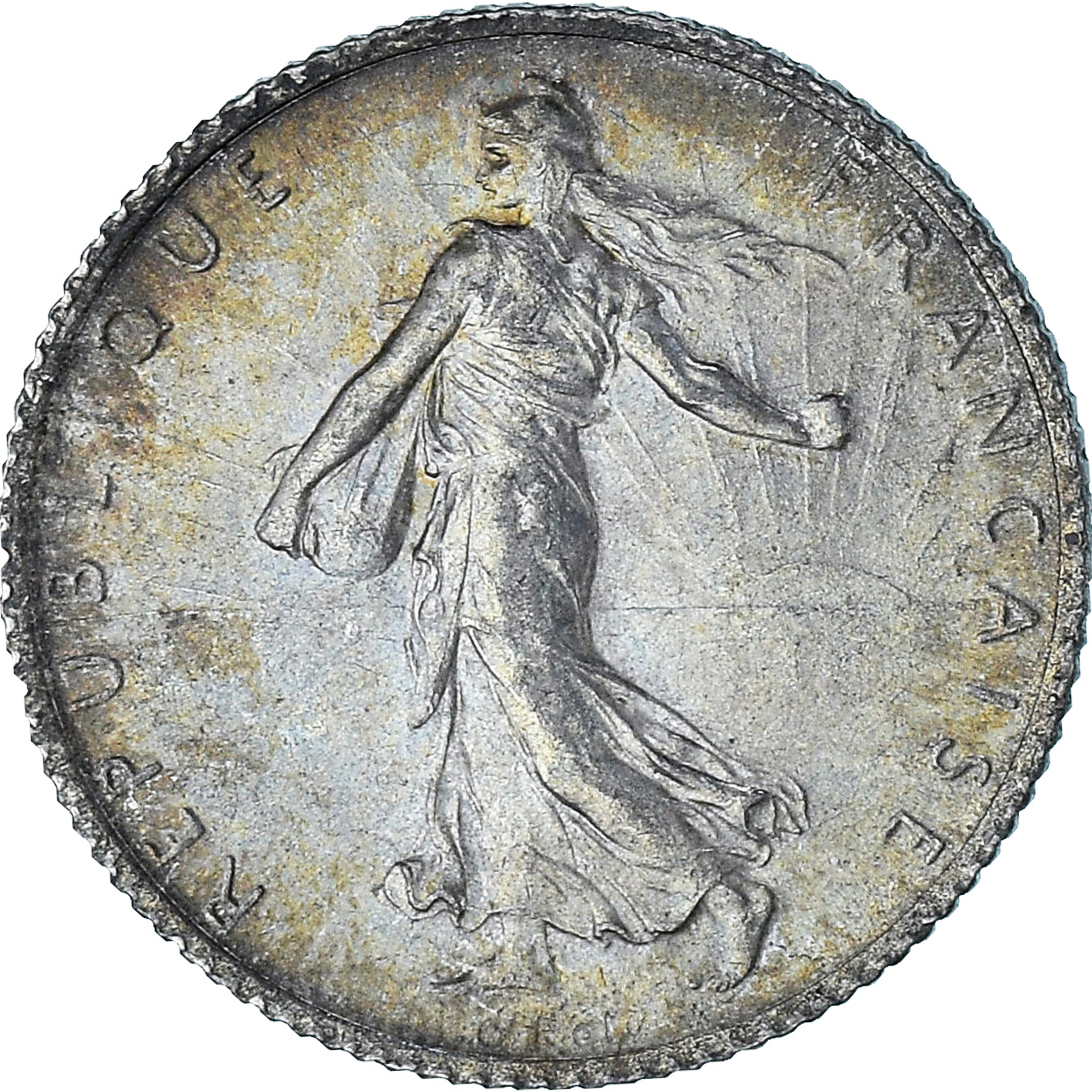 France, Semeuse, 1 Franc, 1913, Paris, , Silver, KM:844.1, Gadoury:467
