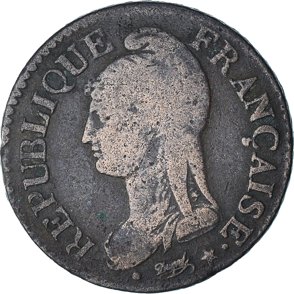 France, Dupré, 5 Centimes, AN 5, Paris, , Copper, Gadoury:126