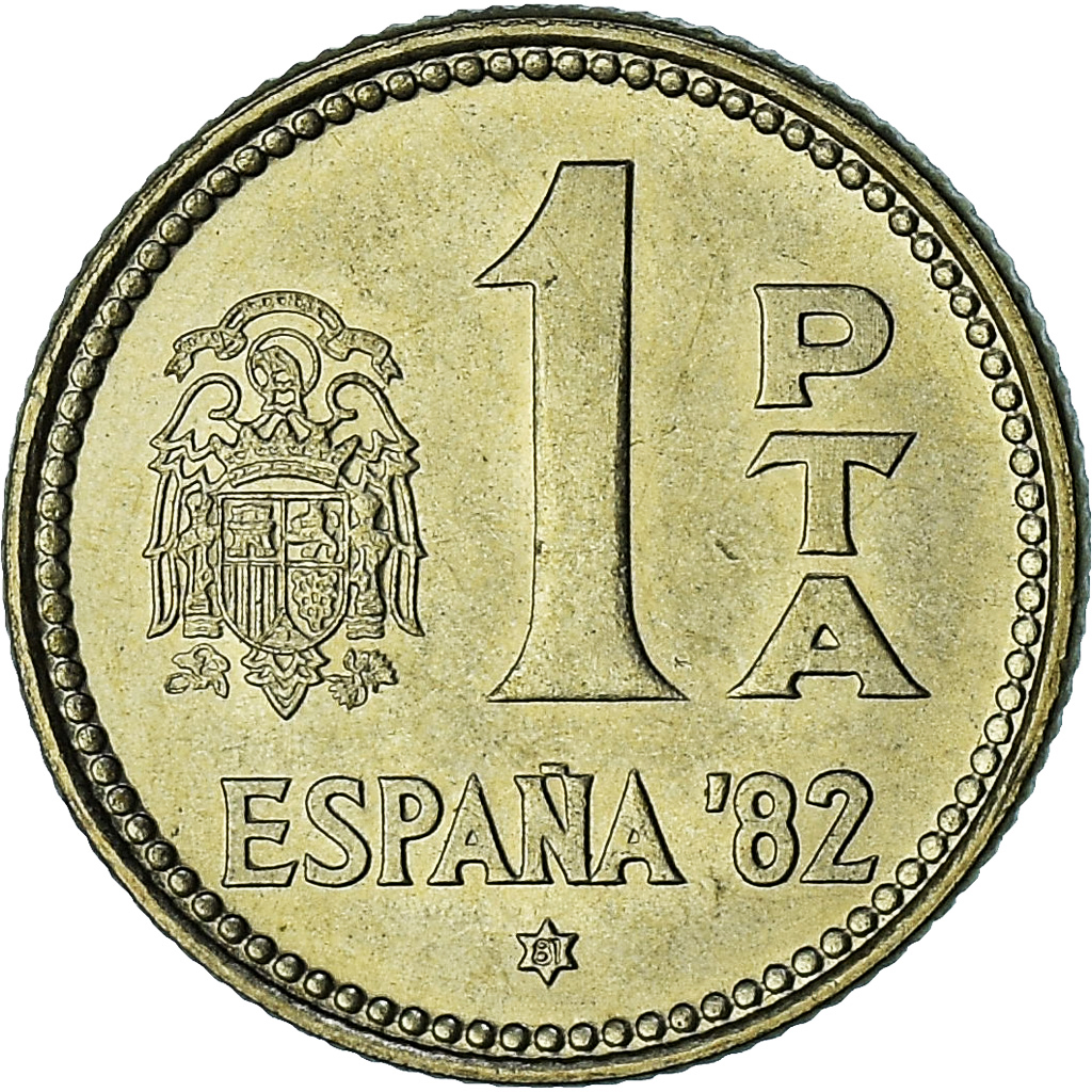 Spain, Juan Carlos I, Peseta, 1980 (81), Madrid, , Aluminum-Bronze, KM:816