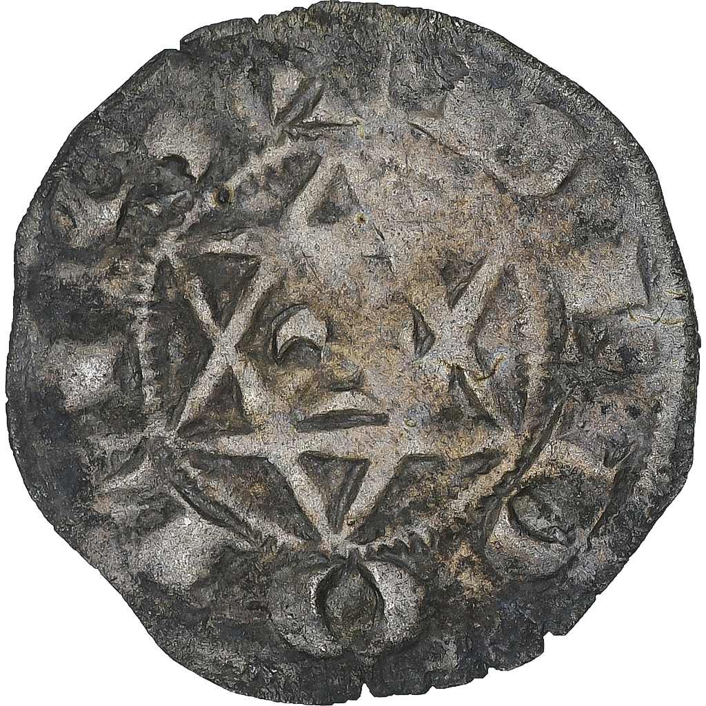 France, Seigneurie de Déols, Guillaume I, Denier, 1203-1233, Deols, EF(40-45)
