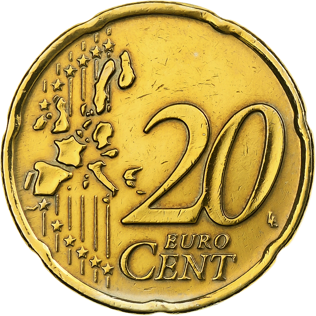 Griechenland, 20 Euro Cent, 2002, Athens, Nordic gold, SS, KM:185