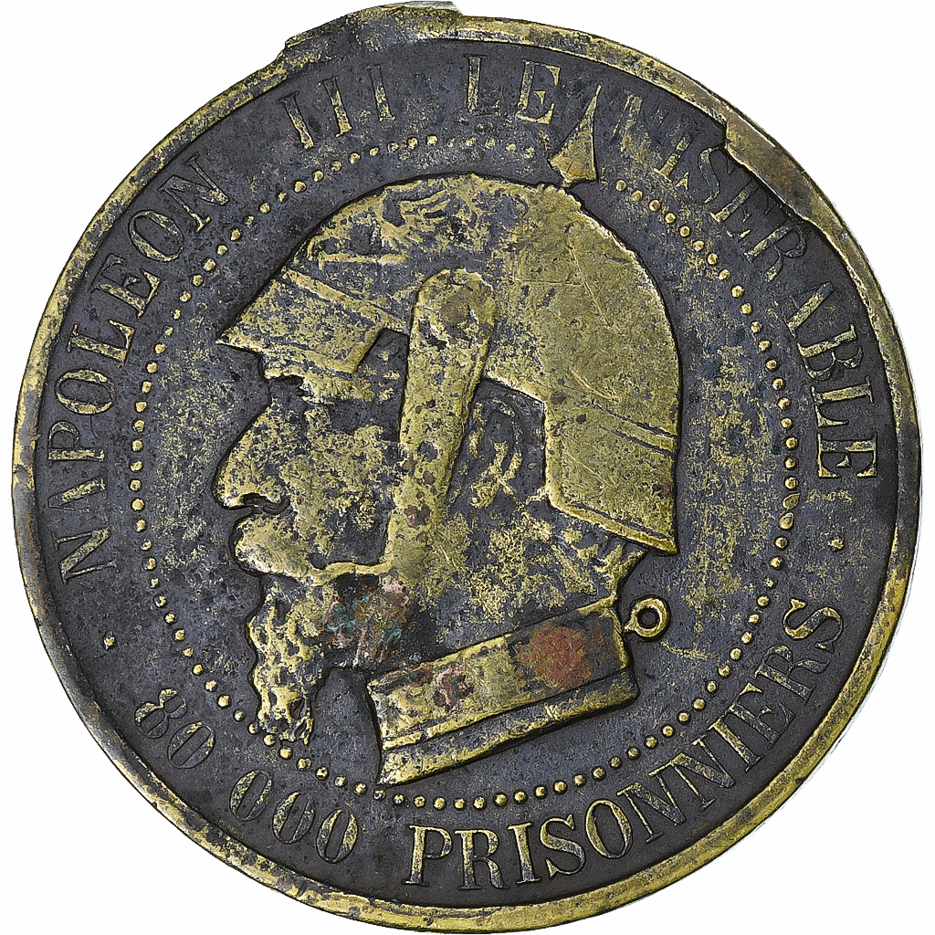 France, Monnaie satirique, Napoléon III, Satirique, Bataille de Sedan