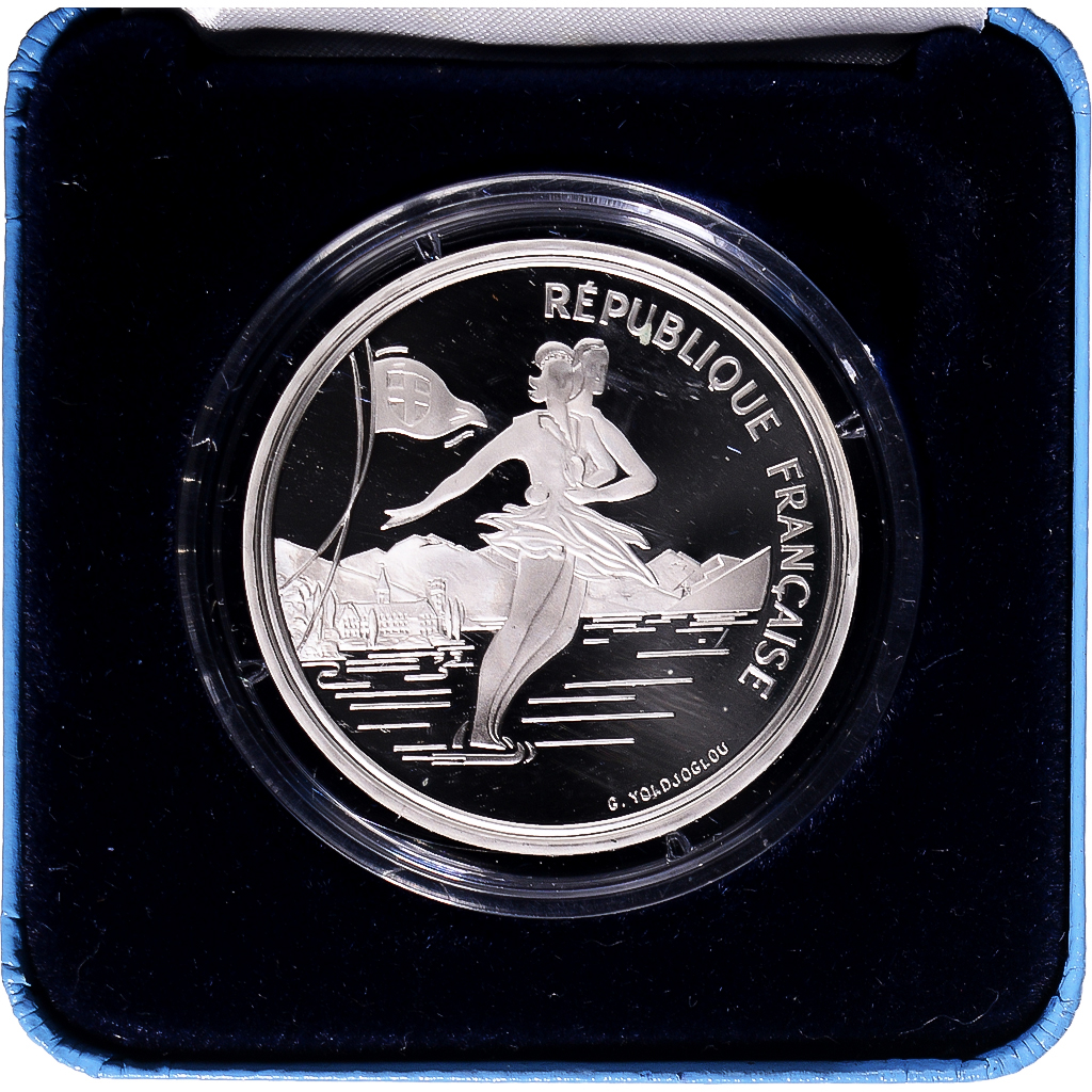 Münze, Frankreich, 100 Francs, 1989, Monnaie de Paris, Patineurs .BE, STGL