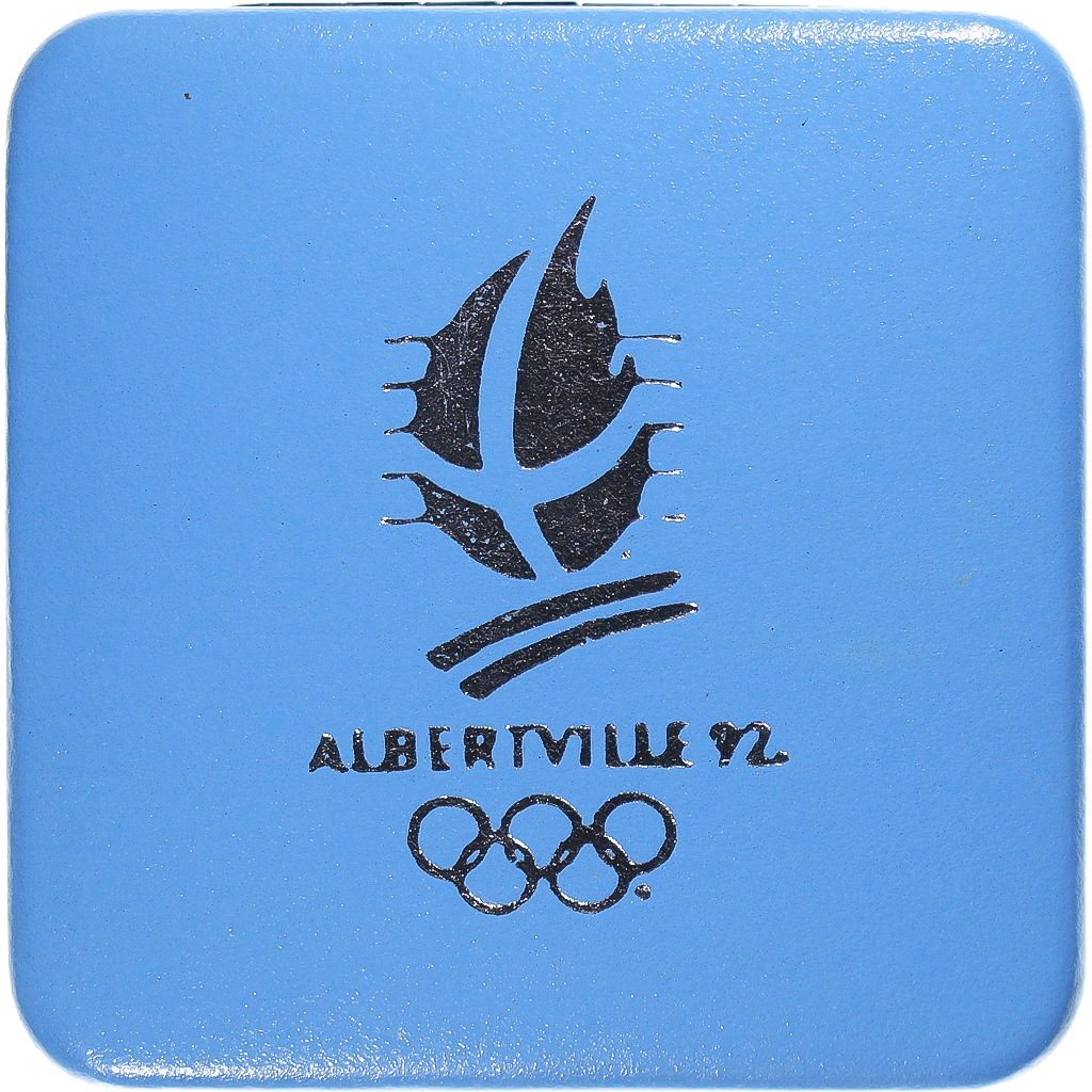 Coin, France, 100 Francs, 1989, Monnaie de Paris, JO  Alberville 1989 Skieur