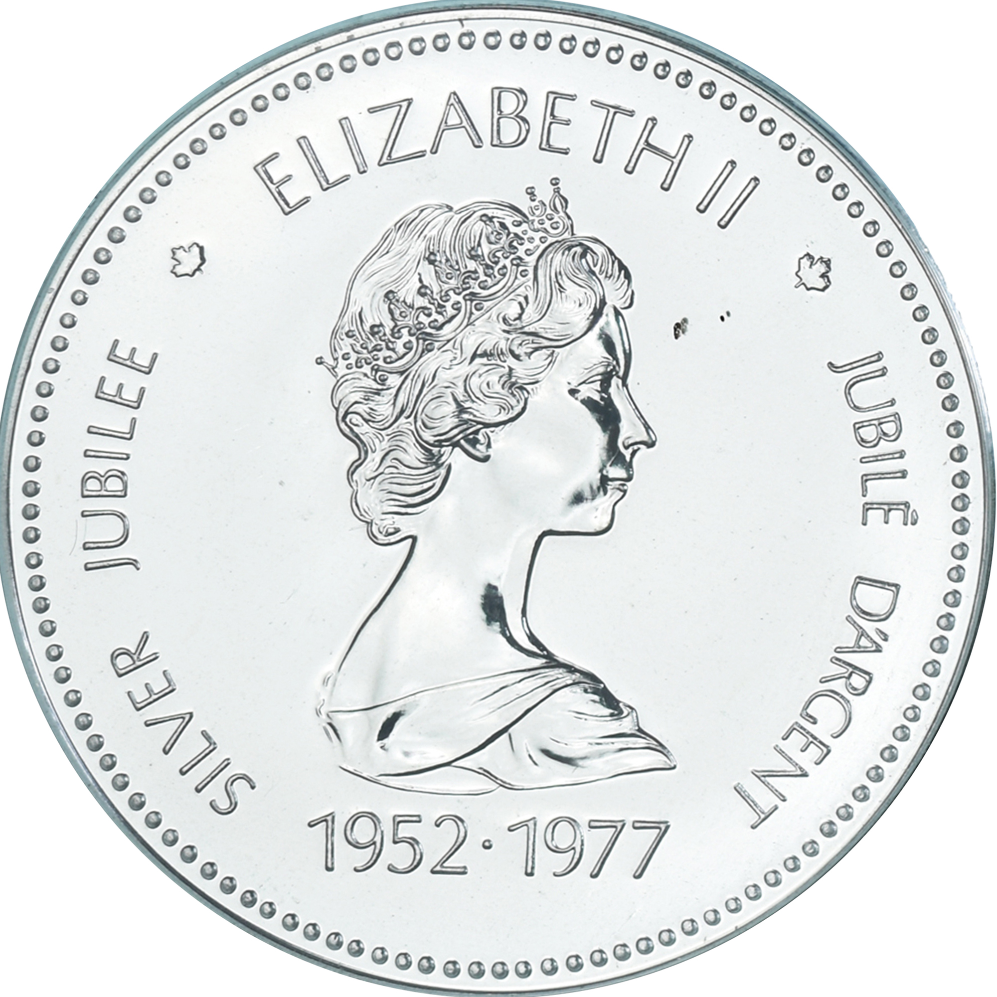 Coin, Canada, Elizabeth II, Dollar, 1977, Royal Canadian Mint, Ottawa, Jubilé