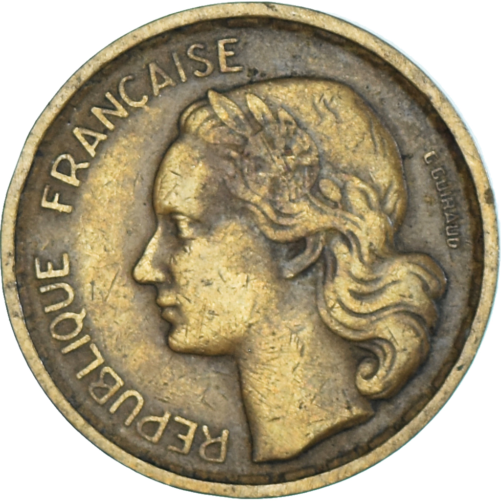Coin, France, Guiraud, 10 Francs, 1951, Paris, , Aluminum-Bronze