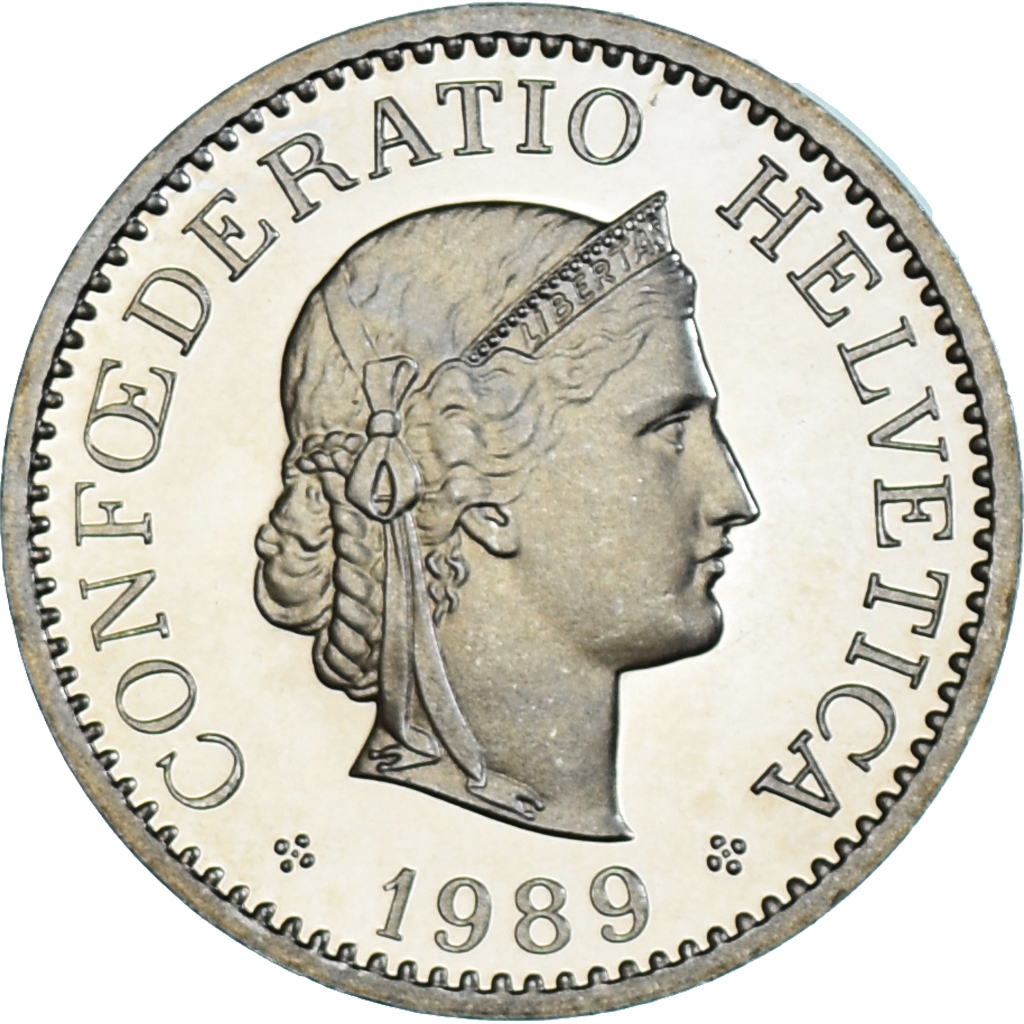 Coin, Switzerland, 10 Rappen, 1989, Bern, BE, , Copper-nickel, KM:27