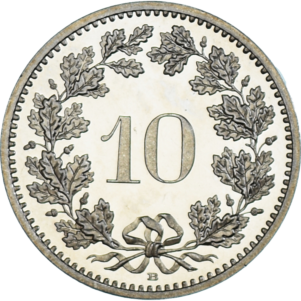 Coin, Switzerland, 10 Rappen, 1989, Bern, BE, , Copper-nickel, KM:27