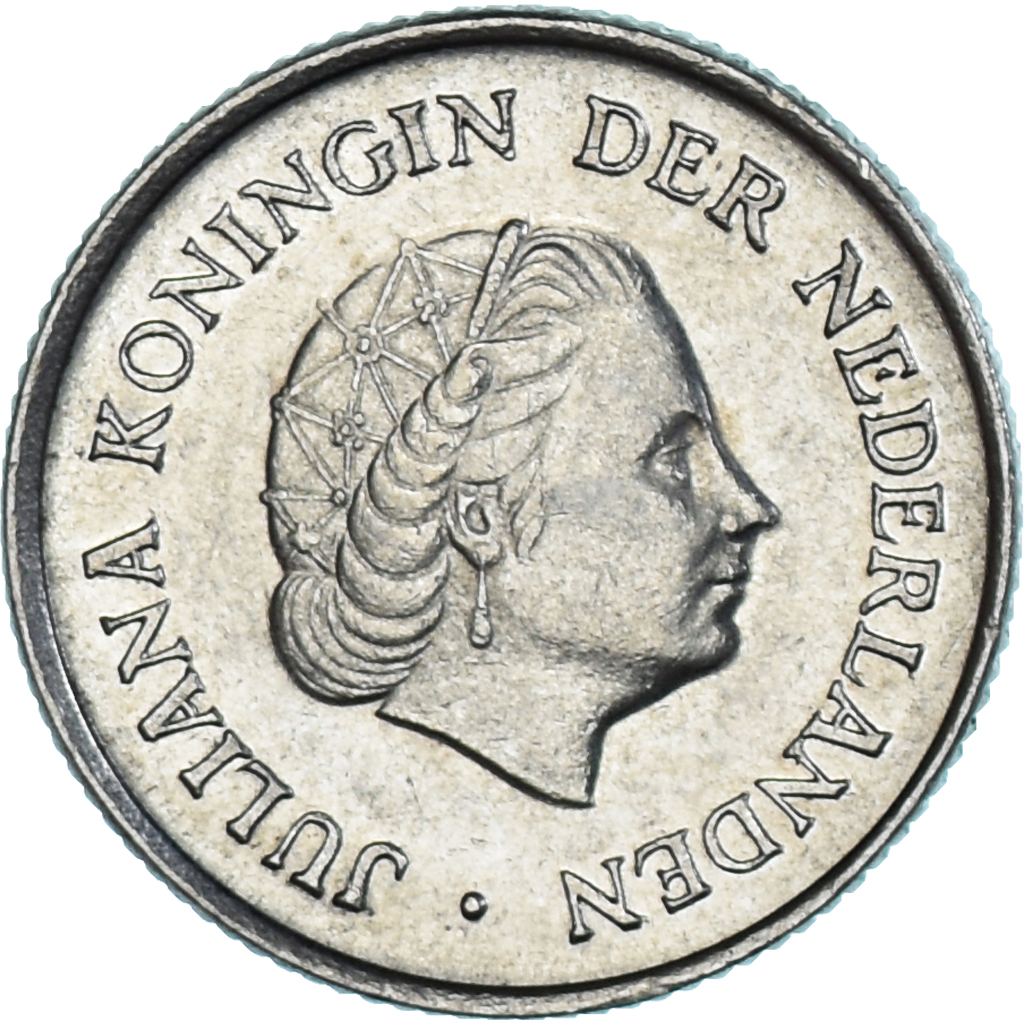 Coin, Netherlands, Juliana, 25 Cents, 1976, , Nickel, KM:183