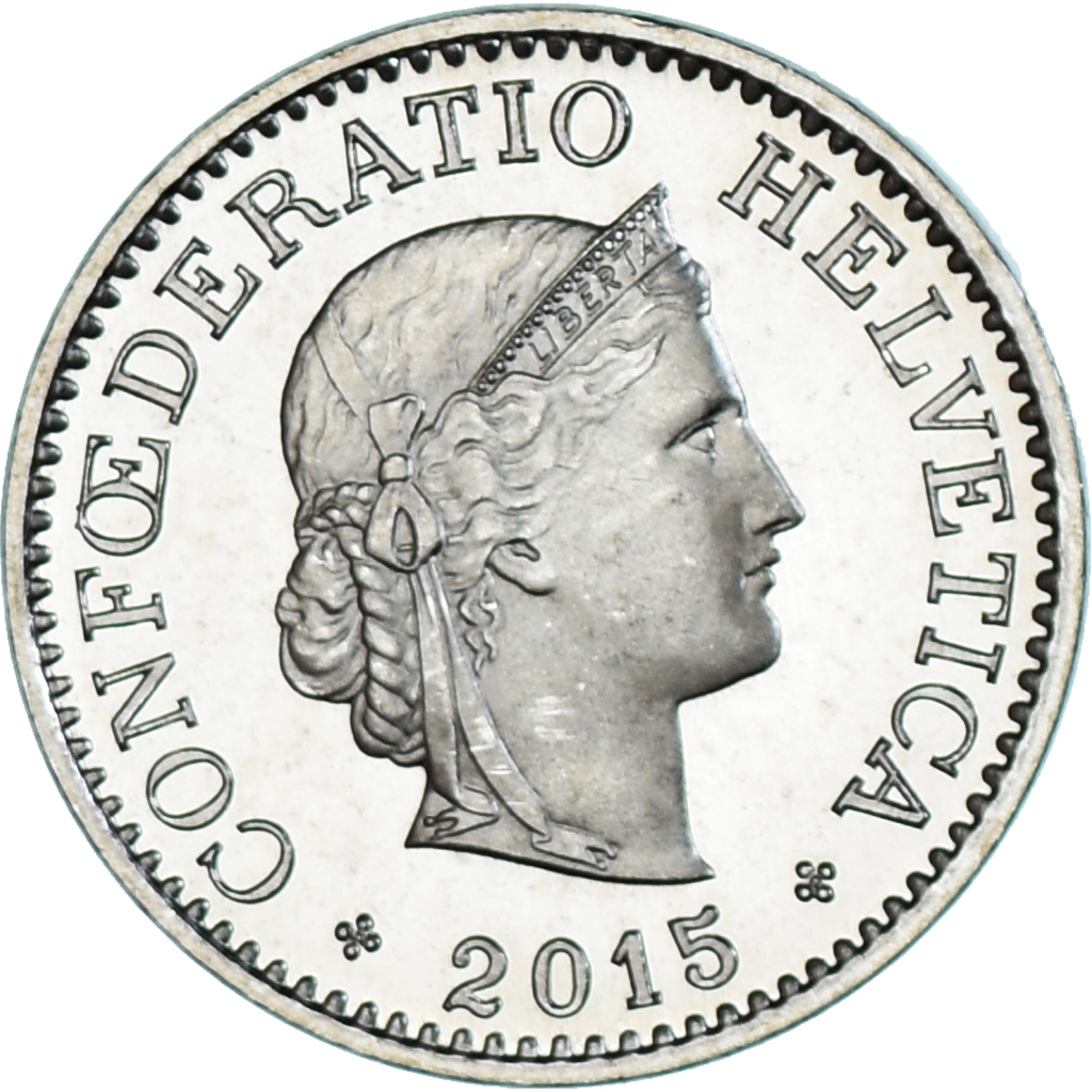 Coin, Switzerland, 10 Rappen, 2015, Bern, BE, , Copper-nickel, KM:27