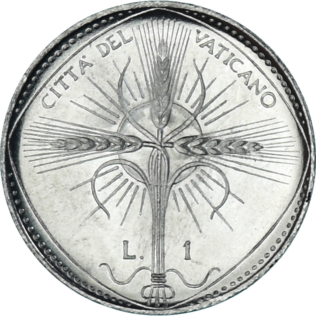 Coin, VATICAN CITY, Paul VI, Lira, 1968, Roma, , Aluminum, KM:100