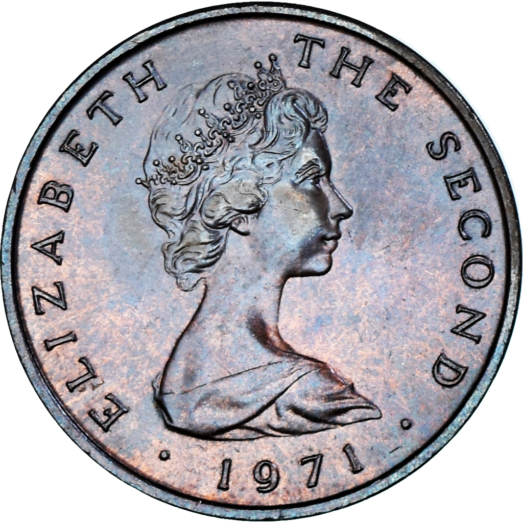 Coin, Isle of Man, Elizabeth II, New Penny, 1971, , Bronze, KM:20