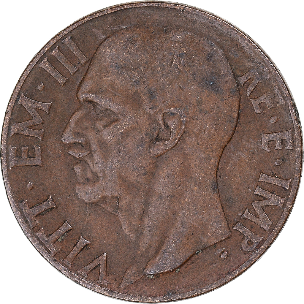 Coin, Italy, Vittorio Emanuele III, 10 Centesimi, 1938, Rome, EF, Copper