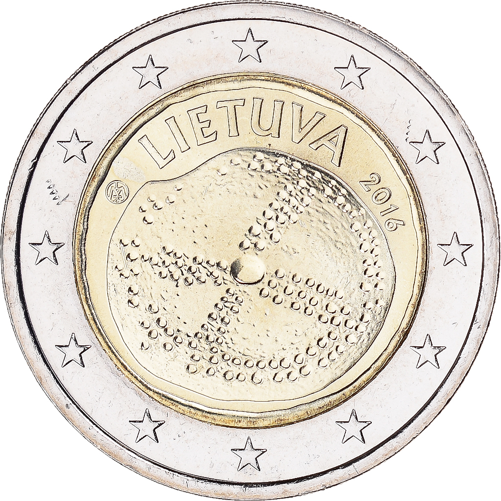 Lithuania, 2 Euro, 2016, CULTURE BALTE, , Bi-Metallic, KM:New
