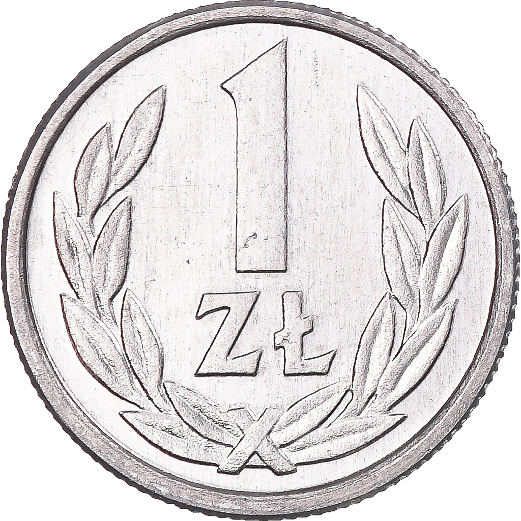 Coin, Poland, Zloty, 1990, Warsaw, , Aluminum, KM:49.3