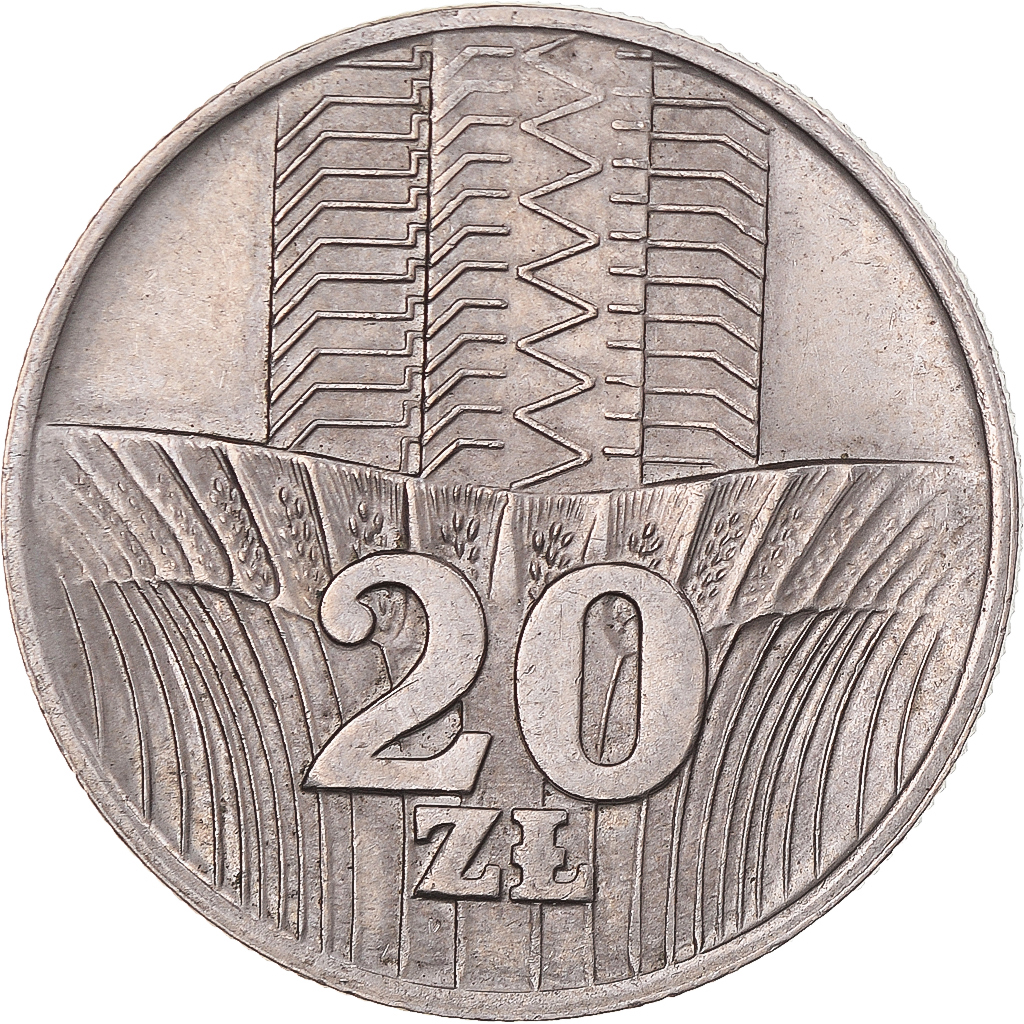 Coin, Poland, 20 Zlotych, 1973, , Copper-nickel, KM:67