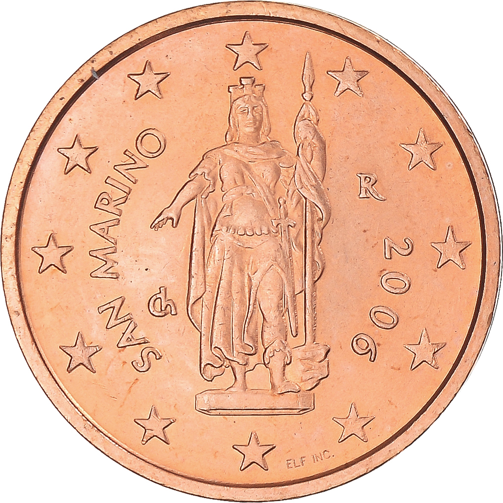 San Marino, 2 Euro Cent, 2006, Rome, UNZ, Copper Plated Steel, KM:441
