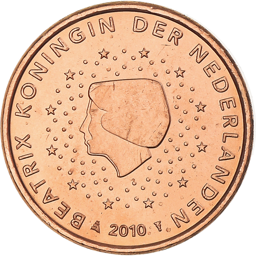 Niederlande, Euro Cent, 2010, Utrecht, UNZ, Copper Plated Steel, KM:234