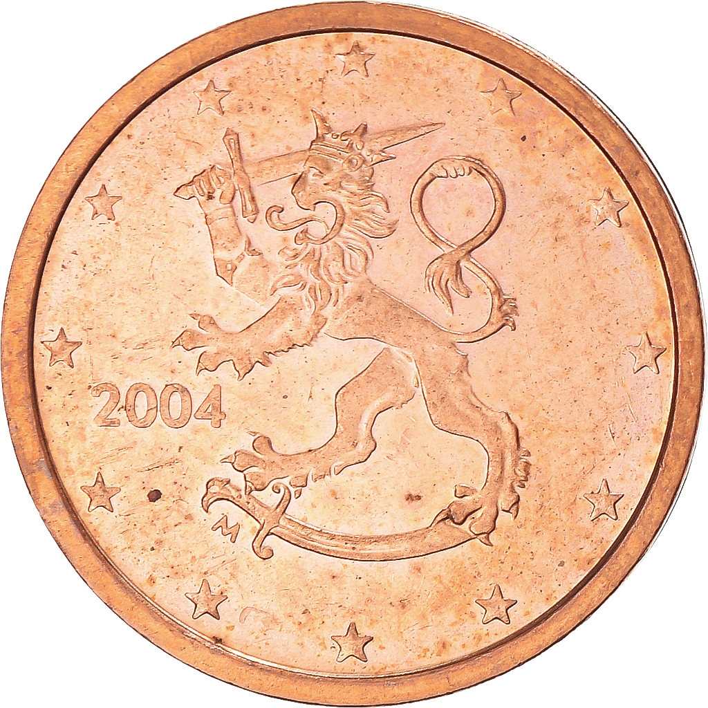 Finnland, 2 Euro Cent, 2004, SS+, Copper Plated Steel