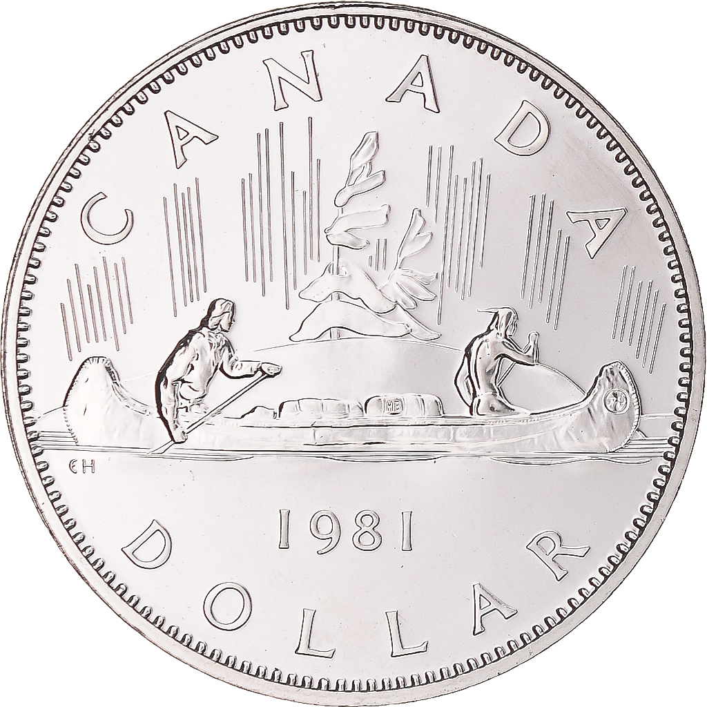 Coin, Canada, Elizabeth II, Dollar, 1981, Royal Canadian Mint, Ottawa, BU