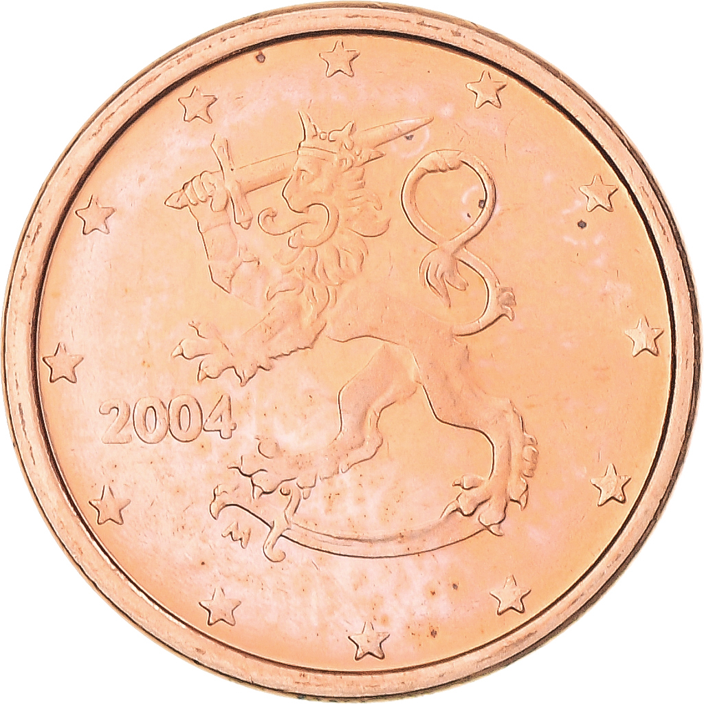 Finnland, Euro Cent, 2004, UNZ+, Copper Plated Steel