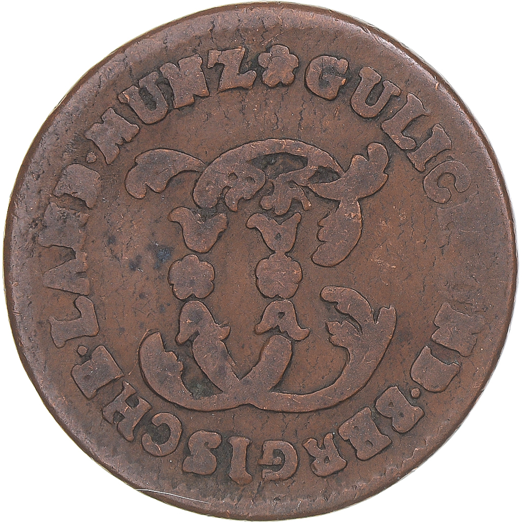 Coin, German States, JULICH-BERG, Karl Theodor, 1/2 Stüber, 1786, 