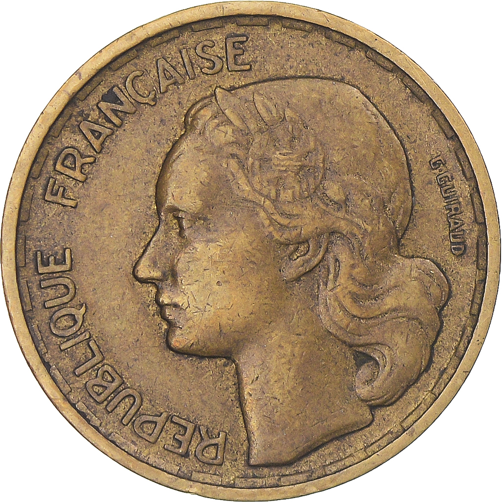 Coin, France, Guiraud, 10 Francs, 1955, Paris, , Aluminum-Bronze