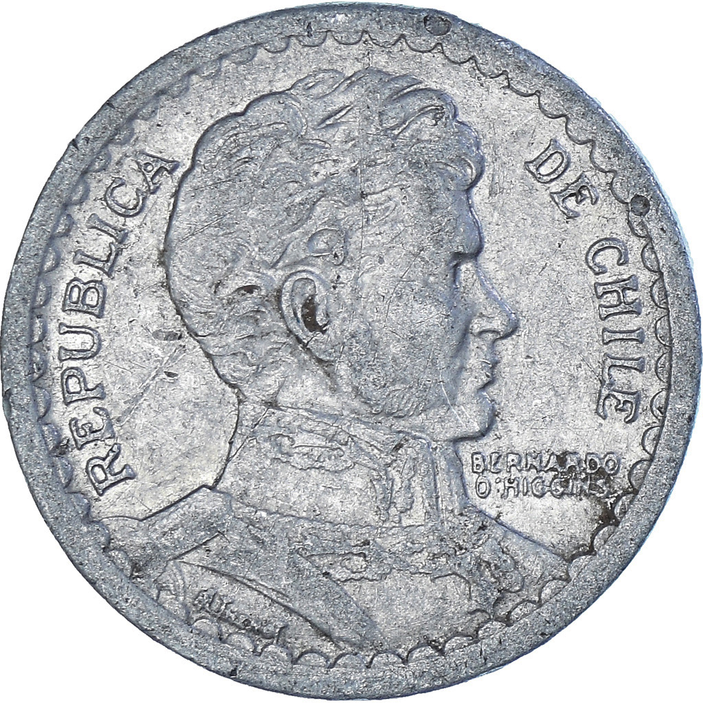Coin, Chile, Peso, 1957, , Aluminum, KM:179a