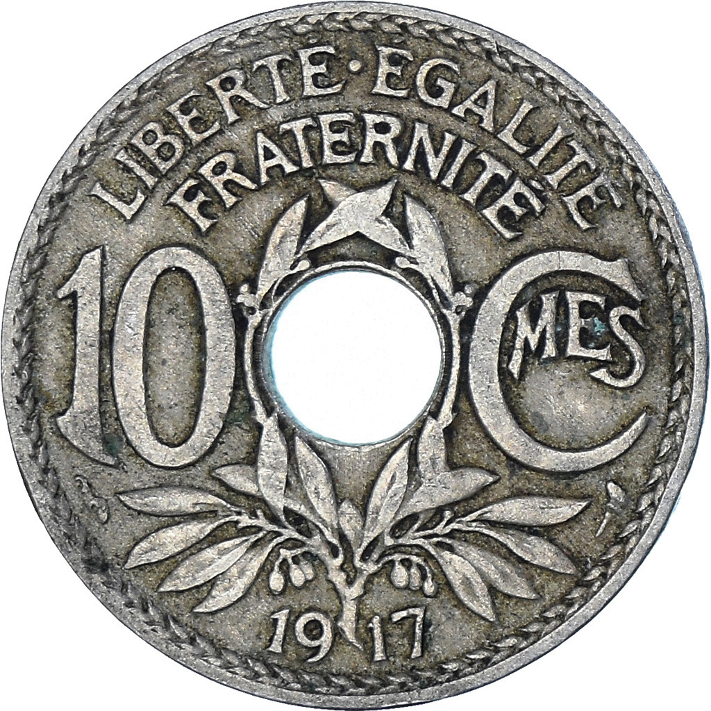 Coin, France, Lindauer, 10 Centimes, 1917, Paris, , Copper-nickel