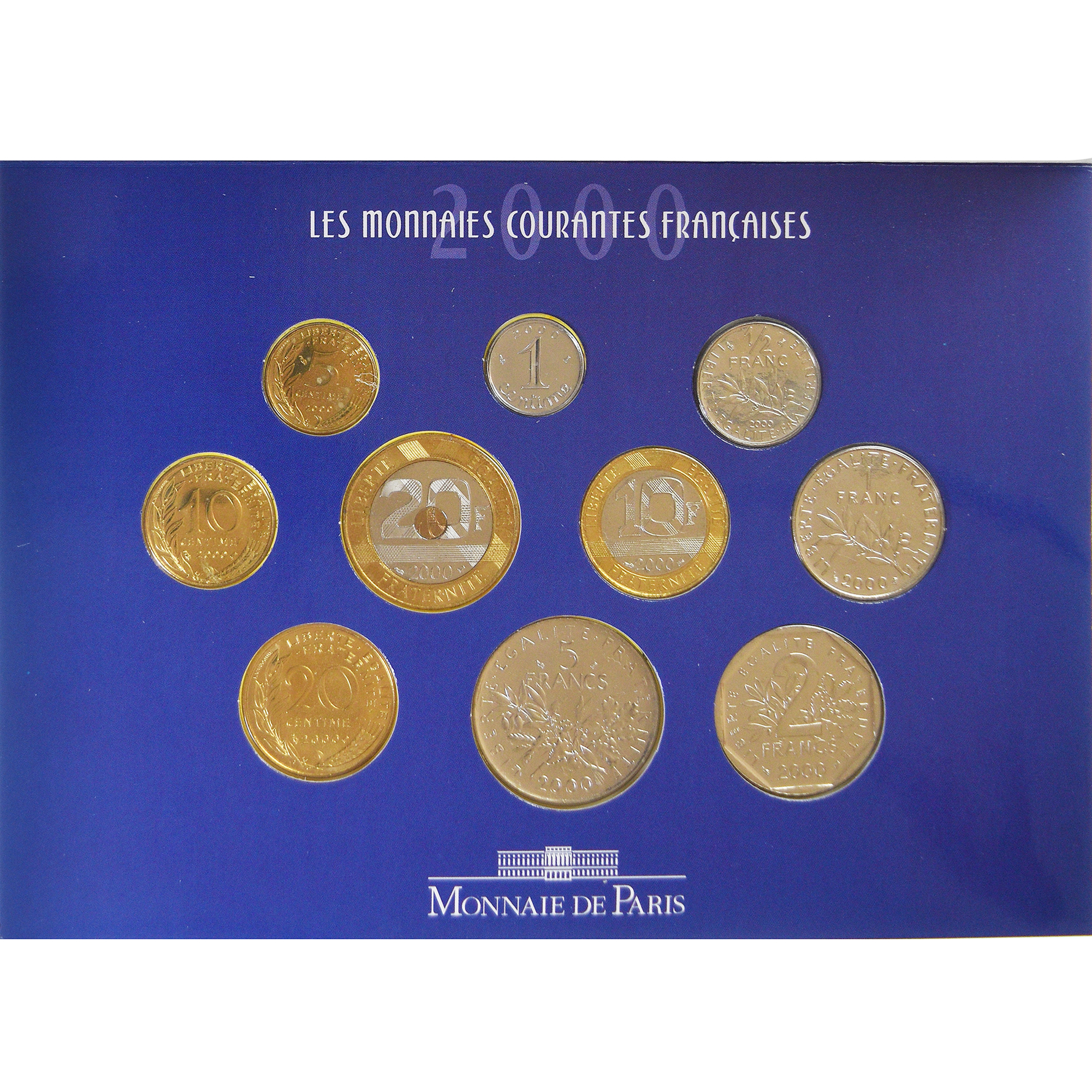 Coin, France, Monnaie de Paris, Set, 2000, Paris, BU, , Gadoury:page