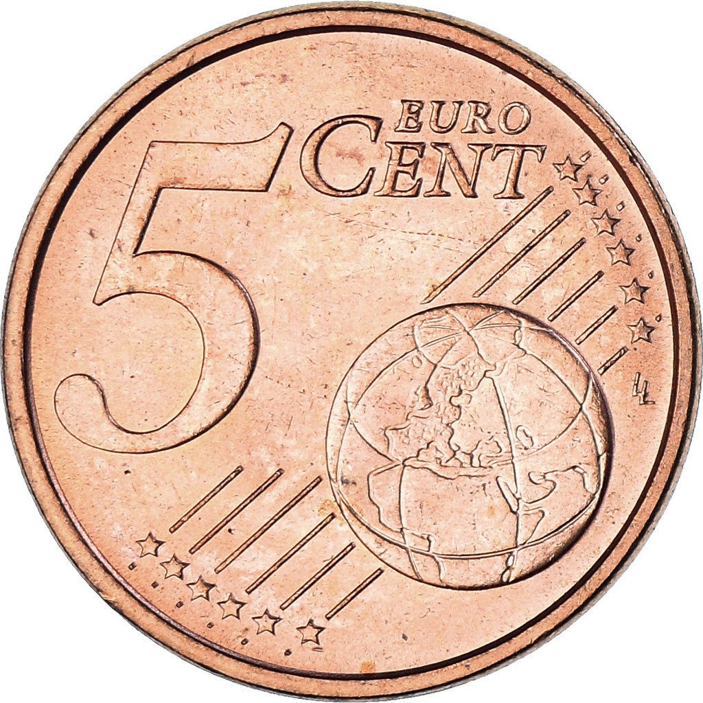 Italien, 5 Euro Cent, 2005, Rome, VZ, Copper Plated Steel, KM:212