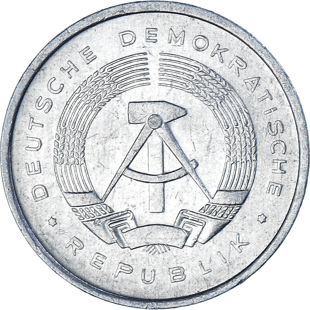 Coin, GERMAN-DEMOCRATIC REPUBLIC, 5 Pfennig, 1989, Berlin, , Aluminum